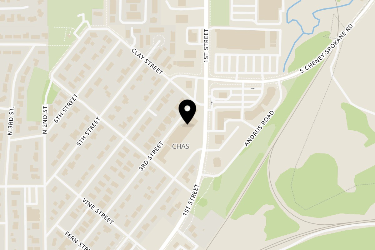 Map showing the location of Arturo's Mexican Restaurant on 1810 2nd St in Cheney